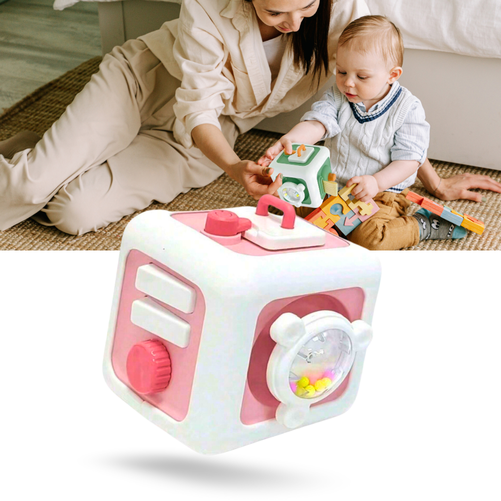 Jouet cube sensoriel 6 en 1