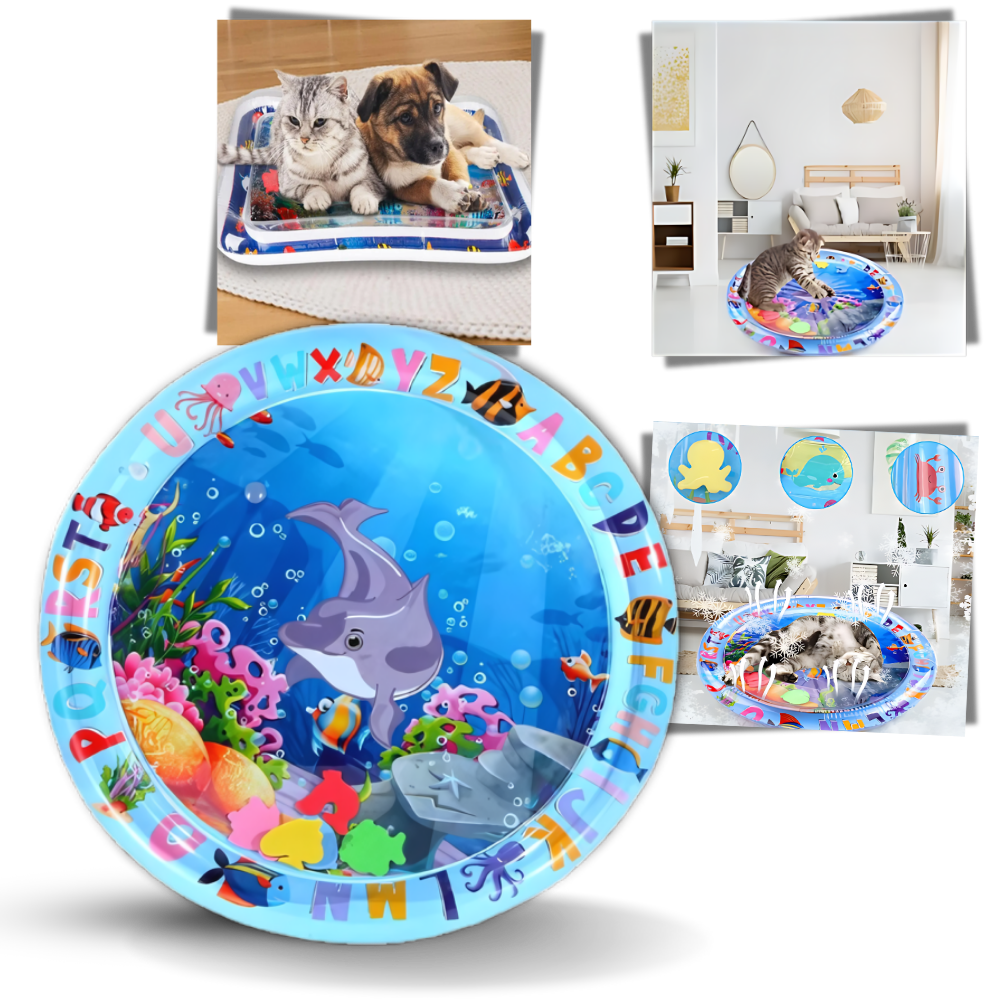 Tapis sensoriel d'eau pour animaux de compagnie