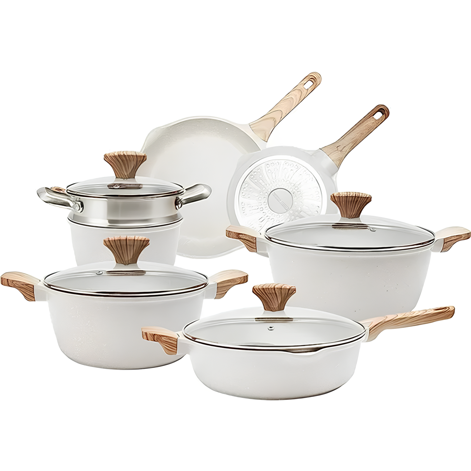 Kit Cuisine des Rêves : Batterie 9 Pièces en Céramique + 13 Ustensiles Offerts