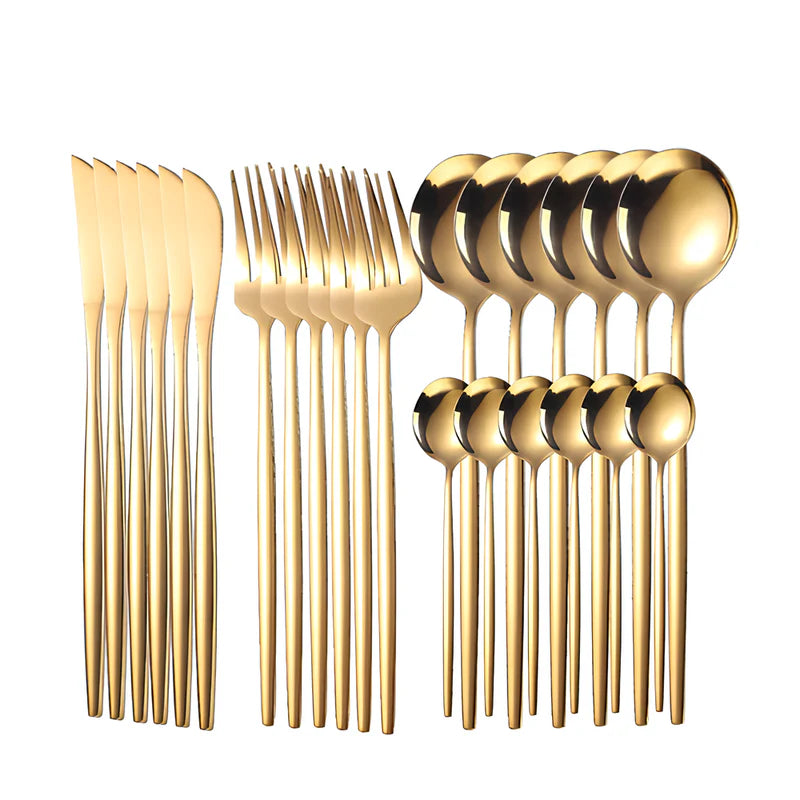 ✨ Plateau Rotatif de Luxe™ + Service de 48 Couverts Dorés OFFERT – Servez avec Élégance