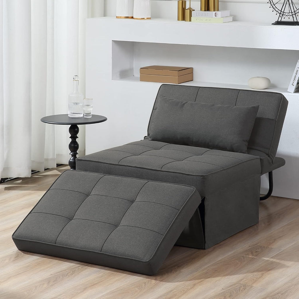 OTTO – Fauteuil Ottoman Convertible 4-en-1 Multifonctionnel