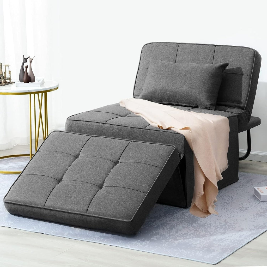 OTTO – Fauteuil Ottoman Convertible 4-en-1 Multifonctionnel