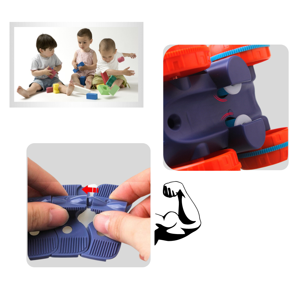 Circuit en Rails flexibles pour voitures