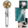 Pommeau de douche à haute pression avec hélice rotative