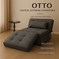 OTTO – Fauteuil Ottoman Convertible 4-en-1 Multifonctionnel