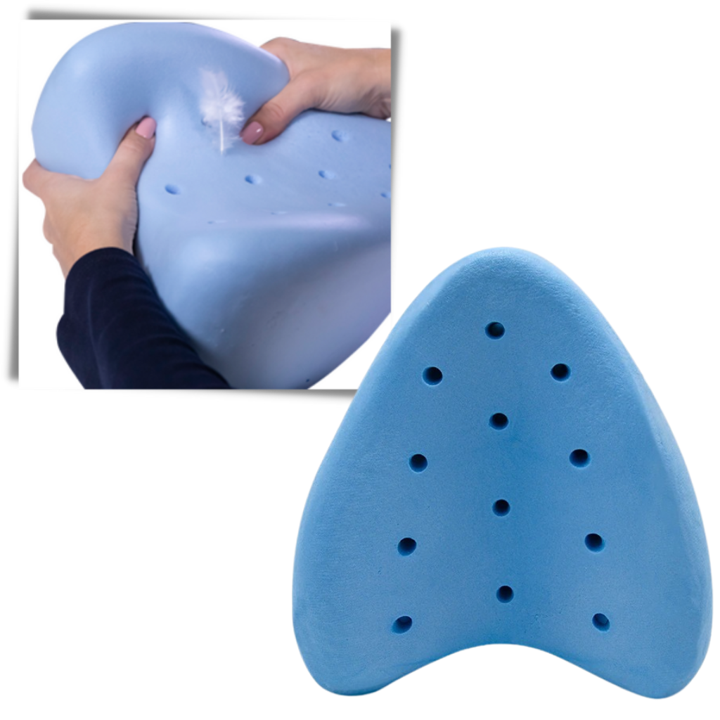 Coussin orthopédique pour genoux et jambes avec mousse à mémoire de forme