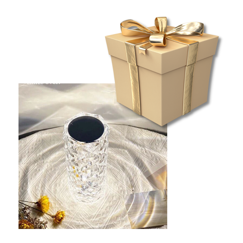 Lampe de luxe en cristal pour table