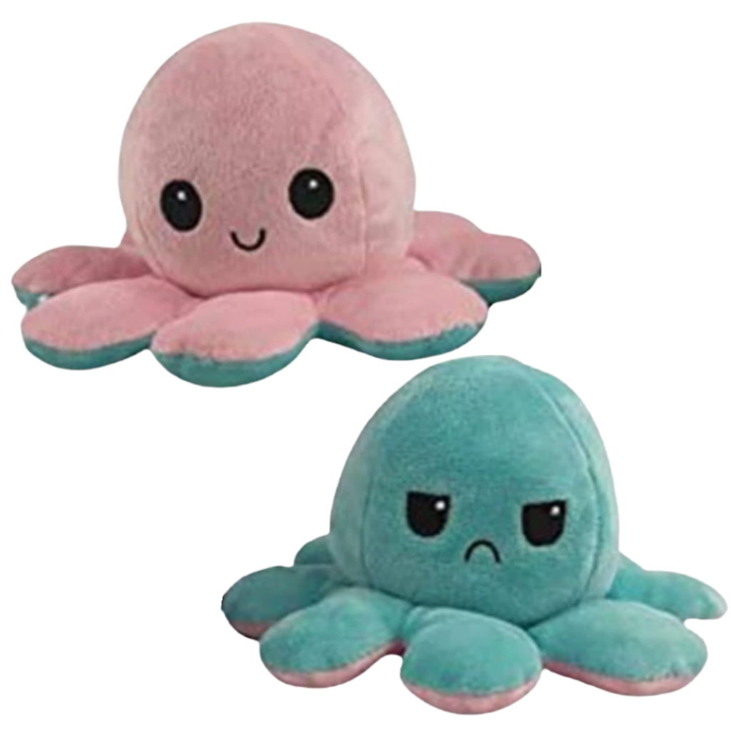 Peluche réversible mini poulpe