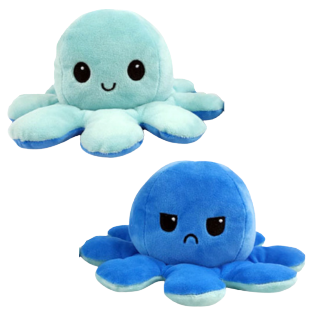Peluche réversible mini poulpe
