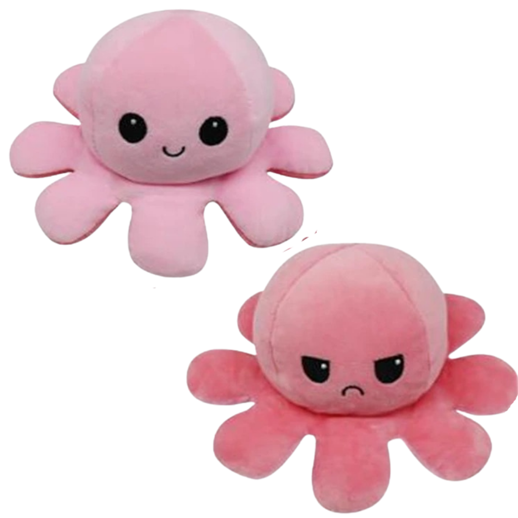 Peluche réversible mini poulpe