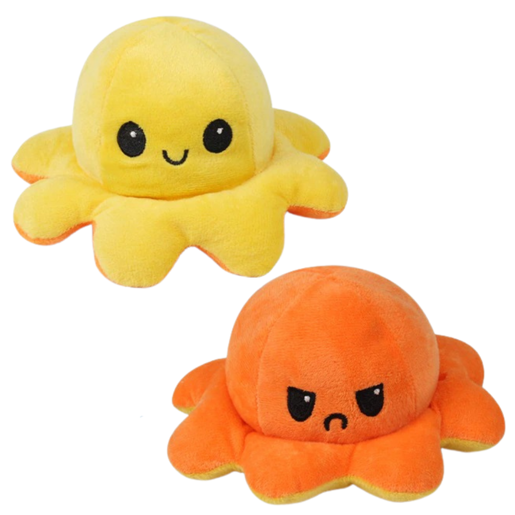 Peluche réversible mini poulpe