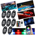 Ensemble de 8 lumières RVB pour véhicules