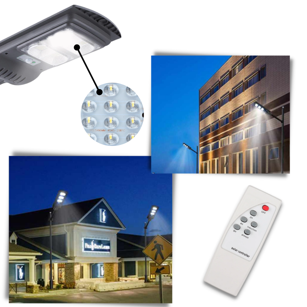 LED d'extérieur à énergie solaire avec détection de mouvement