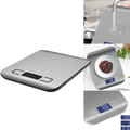 Balance de cuisine numérique LCD en acier inoxydable