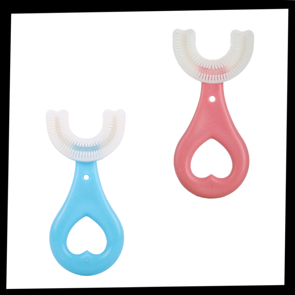 Brosse à dents en forme de U pour enfants (paquet de 2)