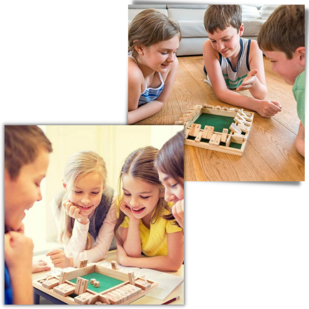 Jeu de dés en bois