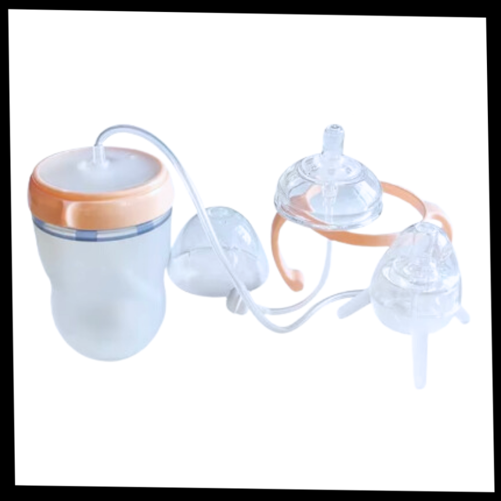 Biberon auto-alimenté avec valve anti-colique