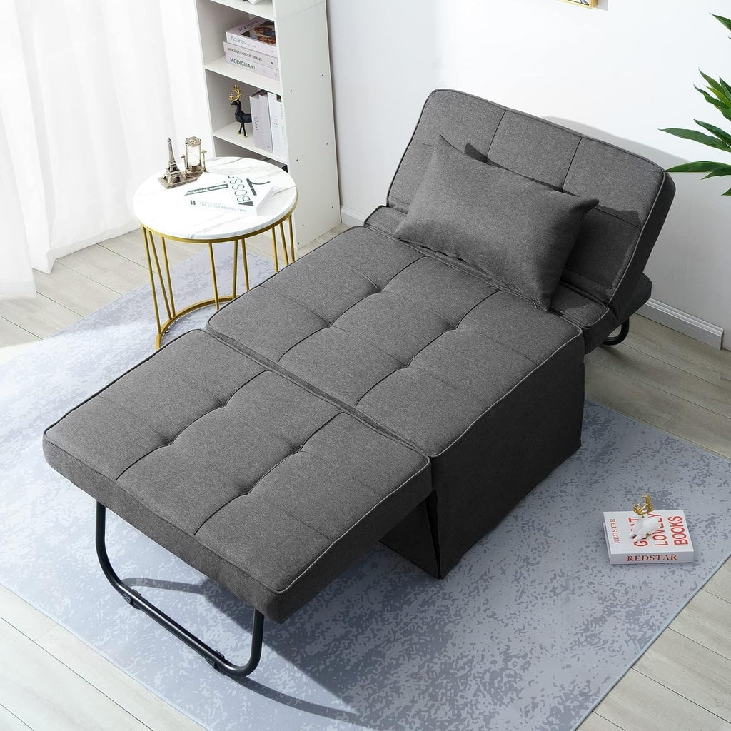 OTTO – Fauteuil Ottoman Convertible 4-en-1 Multifonctionnel