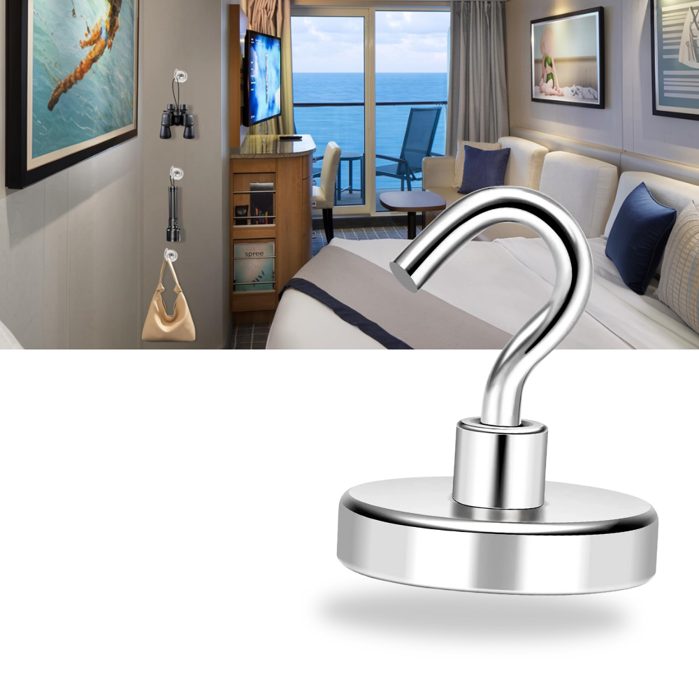 Crochets magnétiques pour cabine de croisière
