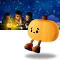 Veilleuse citrouille mignonne et triste