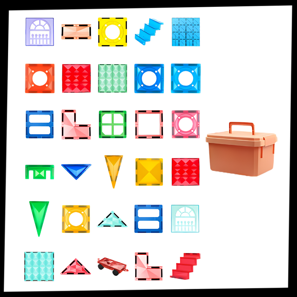 Blocs de construction magnétiques éducatifs