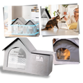 Maison pour chats à isolation thermique réfléchissante