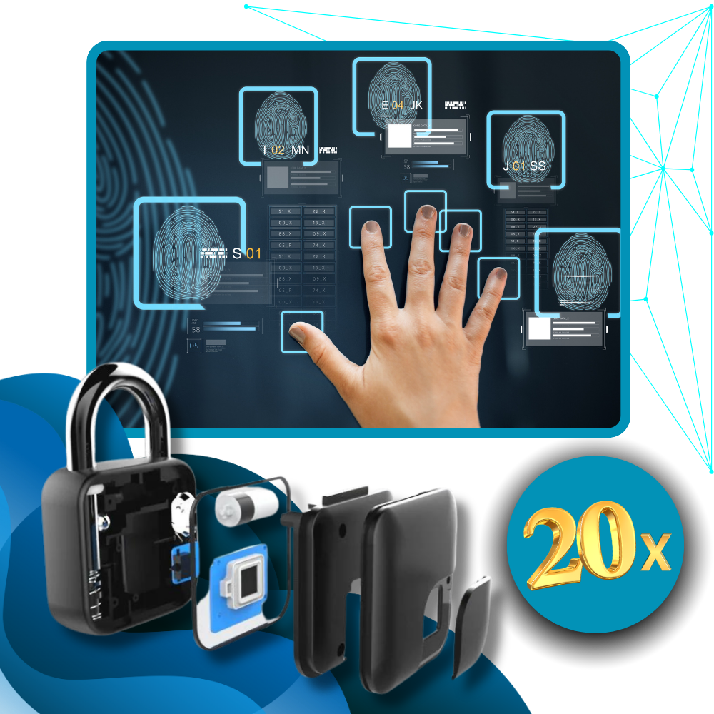 Serrure intelligente résistante à empreinte digitale
