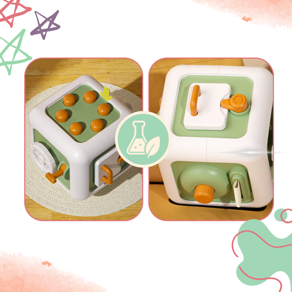 Jouet cube sensoriel 6 en 1